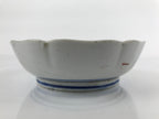 Antique Japanese Ceramic Kutani Imari Namasu Bowl Peony Botan Red Salad PY681