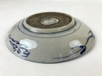 Antique Japanese Ceramic Large Plate Blue White Pine Tree Blossoms Floral PY588