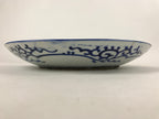 Antique Japanese Ceramic Large Plate Imari Ware Sometsuke Floral Blue PY592
