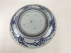 Antique Japanese Ceramic Large Plate Sometsuke Imari Ware Floral Kintsugi PY589