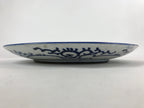 Antique Japanese Ceramic Large Plate Sometsuke Imari Ware Floral Kintsugi PY589