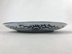 Antique Japanese Ceramic Large Plate Sometsuke Imari Ware Floral Kintsugi PY589