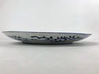 Antique Japanese Ceramic Large Plate Sometsuke Imari Ware Floral Kintsugi PY589