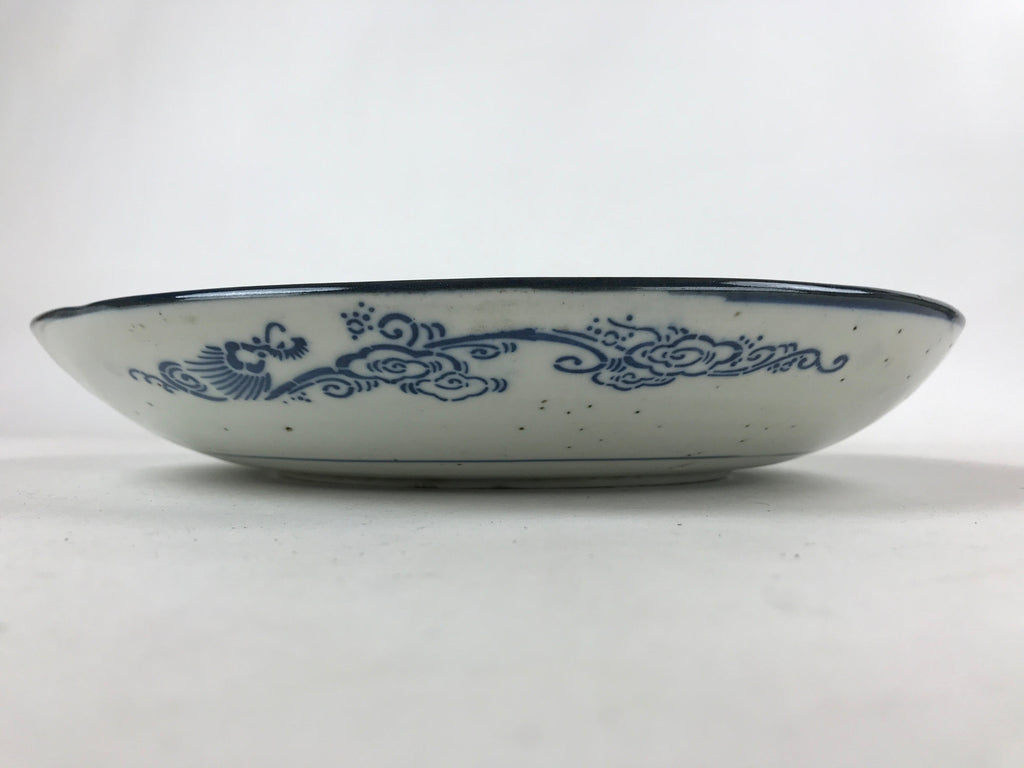 Antique Japanese Ceramic Large Plate Sometsuke Imari Ware Floral PY591