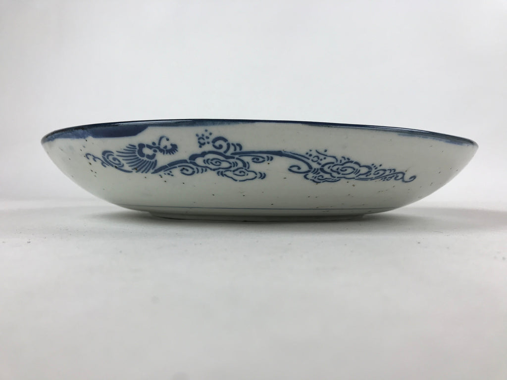 Antique Japanese Ceramic Large Plate Sometsuke Imari Ware Floral PY591