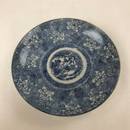Antique Japanese Ceramic Large Plate Sometsuke Imari Ware Floral PY591