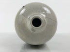 Antique Japanese Ceramic Sake Bottle Kayoi-Tokkuri Black Gray Tsurukame TS880