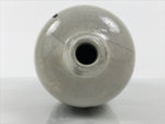 Antique Japanese Ceramic Sake Bottle Kayoi-Tokkuri Black Gray Tsurukame TS880