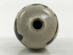 Antique Japanese Ceramic Sake Bottle Kayoi-Tokkuri Brown Gray Kaneichi TS878