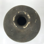 Antique Japanese Ceramic Sake Bottle Kayoi-Tokkuri Dark Gray Black TS805