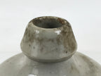 Antique Japanese Ceramic Sake Bottle Kayoi-Tokkuri Gokurakuji Temple Gray TS784