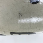 Antique Japanese Ceramic Sake Bottle Kayoi-Tokkuri Gray Black Kanji Kannyu TS809