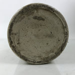 Antique Japanese Ceramic Sake Bottle Kayoi-Tokkuri Gray Black Kanji String TS803