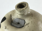 Antique Japanese Ceramic Sake Bottle Kayoi-Tokkuri Gray Black Kanji TS615