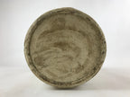 Antique Japanese Ceramic Sake Bottle Kayoi-Tokkuri Gray Black Kanji TS615