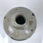 Antique Japanese Ceramic Sake Bottle Kayoi-Tokkuri Gray Black Kanji TS811