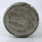 Antique Japanese Ceramic Sake Bottle Kayoi-Tokkuri Gray Black Kanji TS811