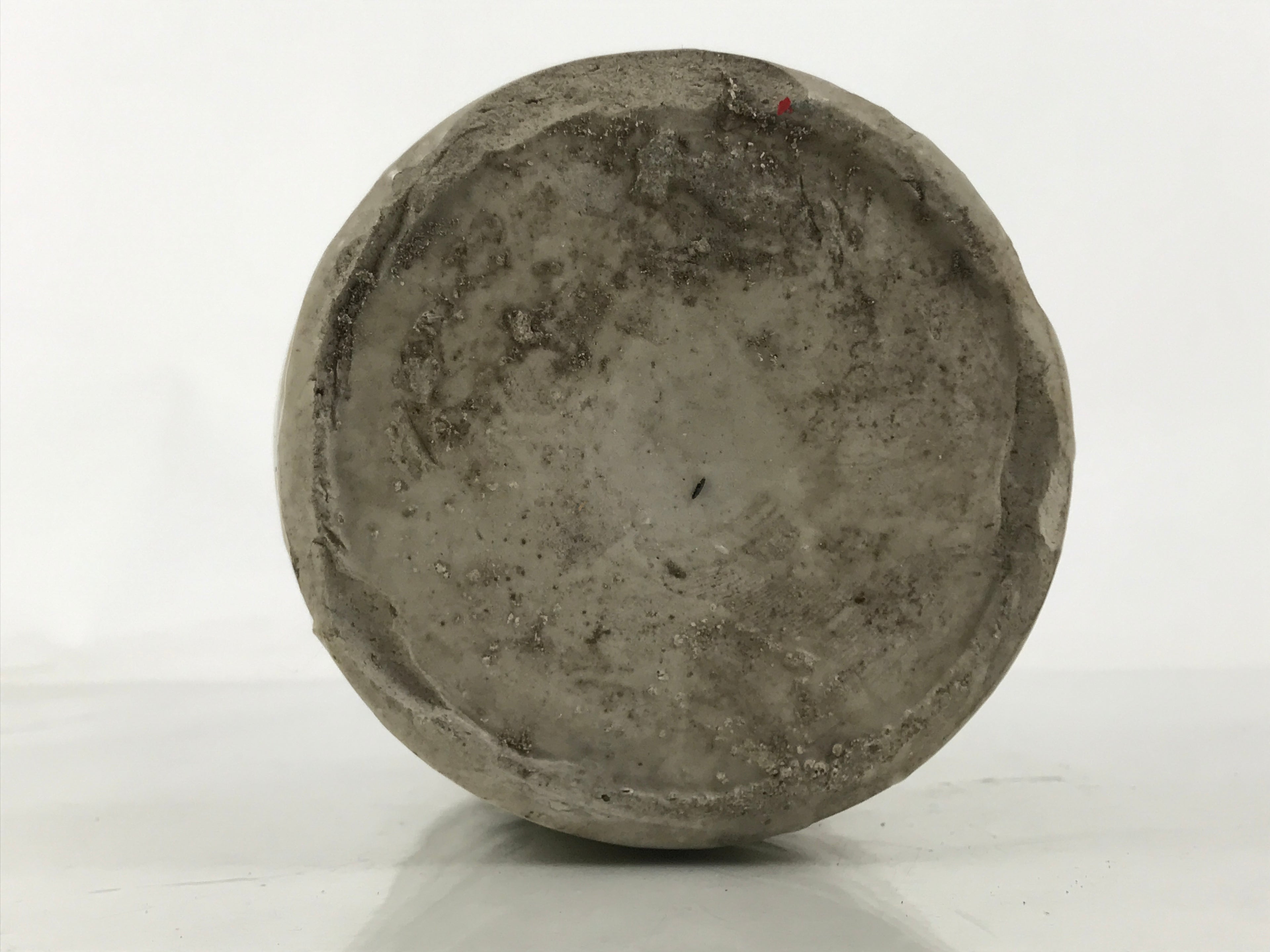 Antique Japanese Ceramic Sake Bottle Kayoi-Tokkuri Gray Black TS782