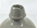 Antique Japanese Ceramic Sake Bottle Kayoi-Tokkuri Gray Black TS782