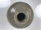Antique Japanese Ceramic Sake Bottle Kayoi-Tokkuri Gray Brown Kanji Kuroda TS912
