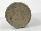 Antique Japanese Ceramic Sake Bottle Kayoi-Tokkuri Gray Brown Kanji Kuroda TS912