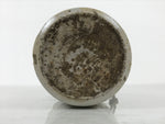 Antique Japanese Ceramic Sake Bottle Kayoi-Tokkuri Gray Brown Kanji Shoyu TS883