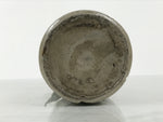 Antique Japanese Ceramic Sake Bottle Kayoi-Tokkuri Gray Brown Kanji TS884