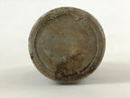 Antique Japanese Ceramic Sake Bottle Kayoi-Tokkuri Gray Hand-Written Kanji TS578