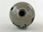 Antique Japanese Ceramic Sake Bottle Kayoi-Tokkuri Gray Hand-Written Kanji TS579