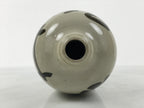 Antique Japanese Ceramic Sake Bottle Kayoi-Tokkuri Gray Kanji Iwakura TS856