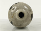 Antique Japanese Ceramic Sake Bottle Kayoi-Tokkuri Gray Kanji Kiyosu TS857