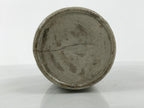 Antique Japanese Ceramic Sake Bottle Kayoi-Tokkuri Gray Kanji Nagara TS853