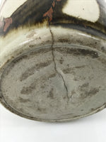 Antique Japanese Ceramic Sake Bottle Kayoi-Tokkuri Gray Kanji Nagara TS853