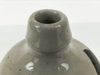Antique Japanese Ceramic Sake Bottle Kayoi-Tokkuri Gray Kanji Omuraya TS854