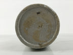 Antique Japanese Ceramic Sake Bottle Kayoi-Tokkuri Gray Kanji Sanoya TS860