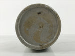 Antique Japanese Ceramic Sake Bottle Kayoi-Tokkuri Gray Kanji Sanoya TS860