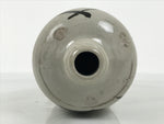 Antique Japanese Ceramic Sake Bottle Kayoi-Tokkuri Gray Kanji Yamaichi TS855
