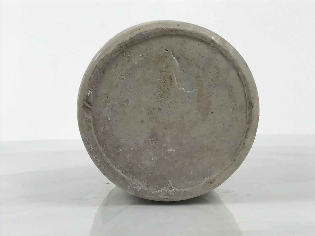 Antique Japanese Ceramic Sake Bottle Kayoi-Tokkuri Gray Kanji Yamaichi TS855