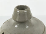 Antique Japanese Ceramic Sake Bottle Kayoi-Tokkuri Gray Kanji Yamaichi TS855