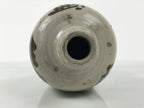 Antique Japanese Ceramic Sake Bottle Kayoi-Tokkuri Gray Kanji Yamatoku TS851