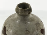 Antique Japanese Ceramic Sake Bottle Kayoi-Tokkuri Gray Kanji Yasui Manbei TS852