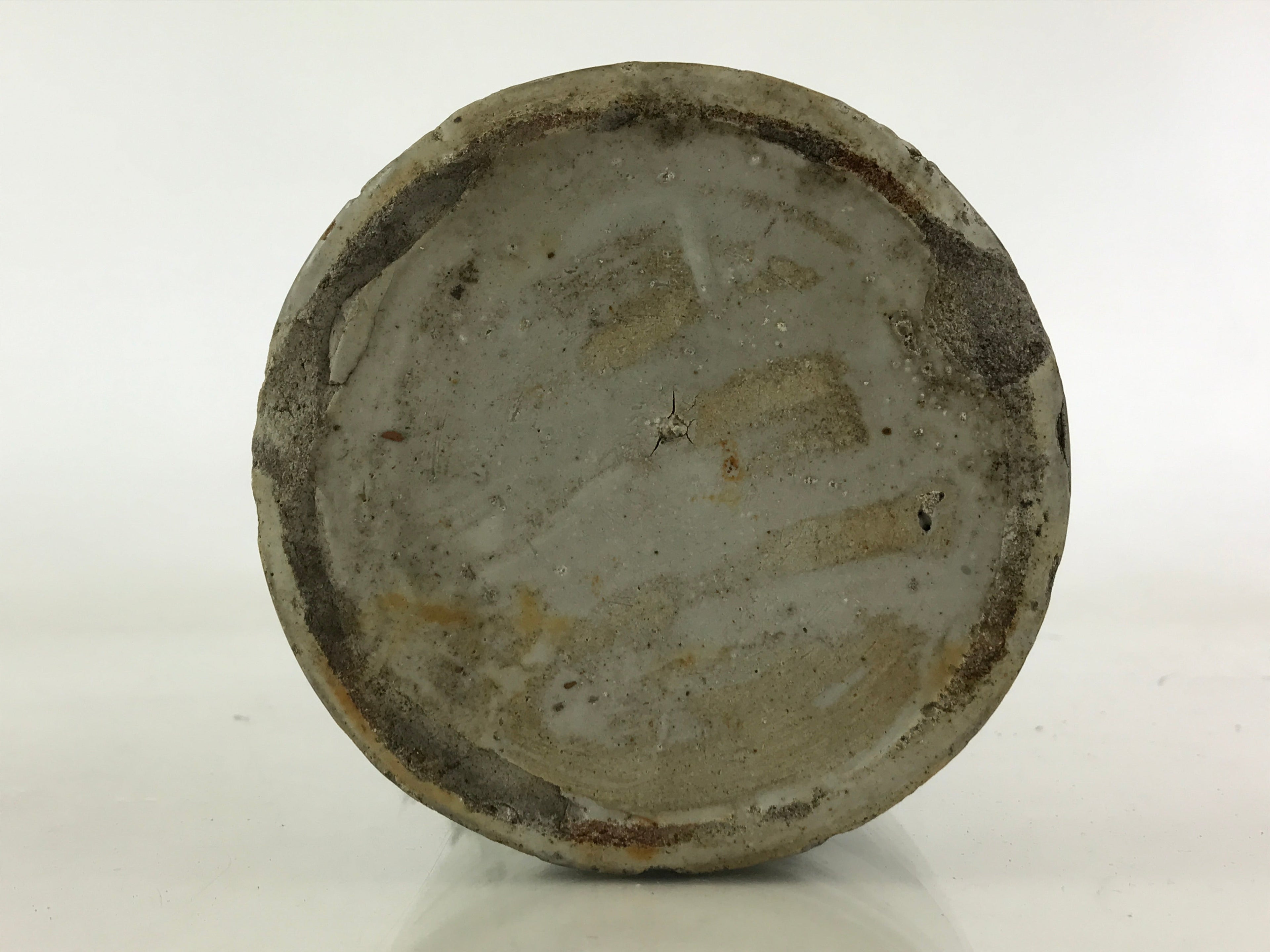 Antique Japanese Ceramic Sake Bottle Kayoi-Tokkuri Hand-Written Kanji TS498
