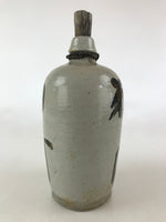 Antique Japanese Ceramic Sake Bottle Kayoi-Tokkuri Hand-Written Kanji TS499