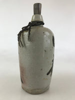 Antique Japanese Ceramic Sake Bottle Kayoi-Tokkuri Hand-Written Kanji TS499