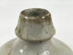 Antique Japanese Ceramic Sake Bottle Kayoi-Tokkuri Mino Gray Brown Black TS785