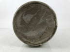 Antique Japanese Ceramic Sake Bottle Kayoi-Tokkuri Spout Large Gray Kanji TS800