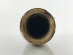Antique Japanese Ceramic Sake Bottle Tokkuri Large Tall Brown Line Design TS628