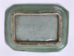 Antique Japanese Ceramic Small Plate Kozara Pottery Celadon Ho-Oh Green Y254