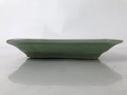 Antique Japanese Ceramic Small Plate Kozara Pottery Celadon Ho-Oh Green Y254