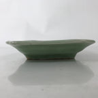 Antique Japanese Ceramic Small Plate Kozara Pottery Celadon Ho-Oh Green Y254
